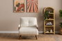 Atelier Del Sofa Cosmo Single - Teddy Fabric-White